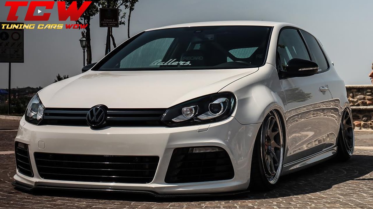 Bagged VW Golf MK6 on Rotiform YVR Rims Tuning Story by Dominik