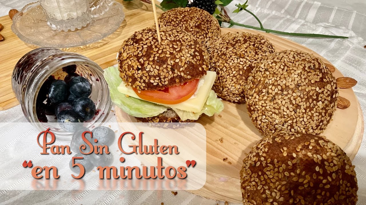 Pan SIN GLUTEN SIN AZUCAR en 5  minutos
