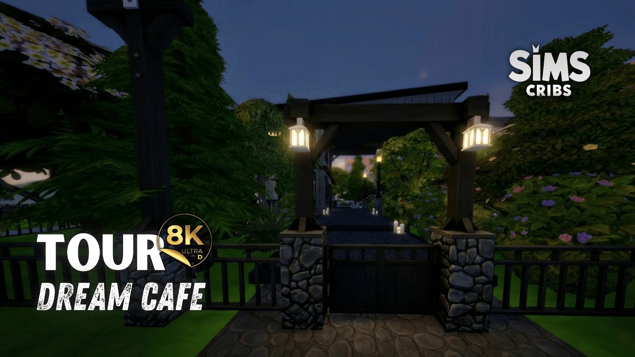 I Built the Coziest RAINY Café in San Myshuno ☕🌧️ (No CC)