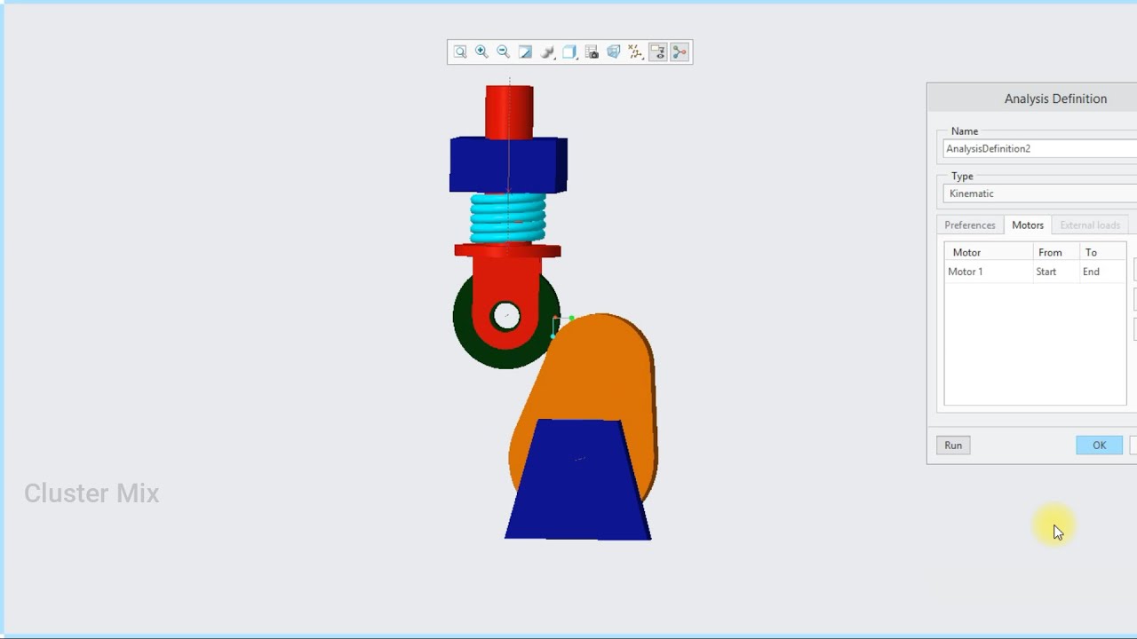 CAM AND FOLLOWER MECHANISM IN CREO || SPRING MECHANISM IN CREO || CREO MECHANISM TUTORIALS