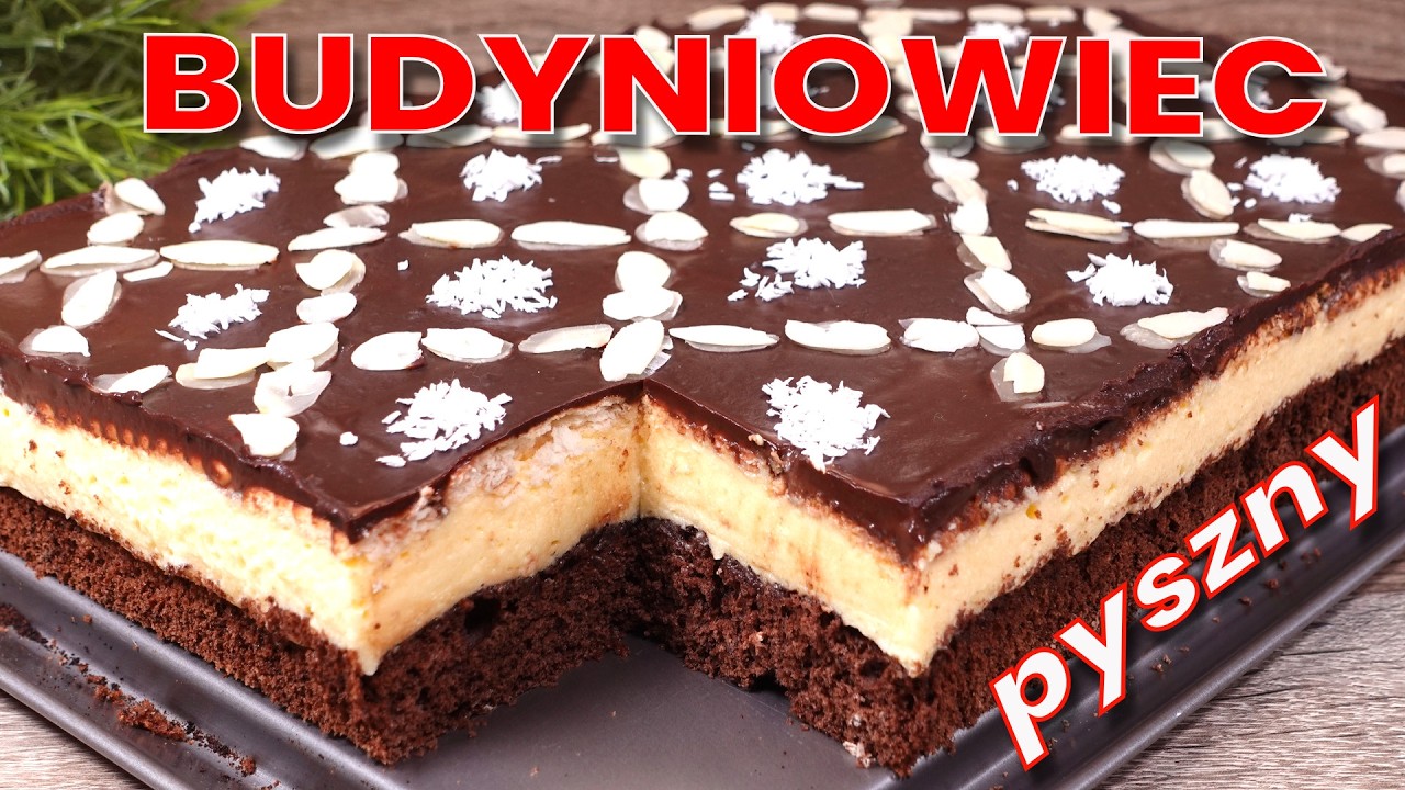 Najlepszy Budyniowiec — kremowy, czekoladowy, rozpływa się w ustach👌CIASTO Super Pychota👍