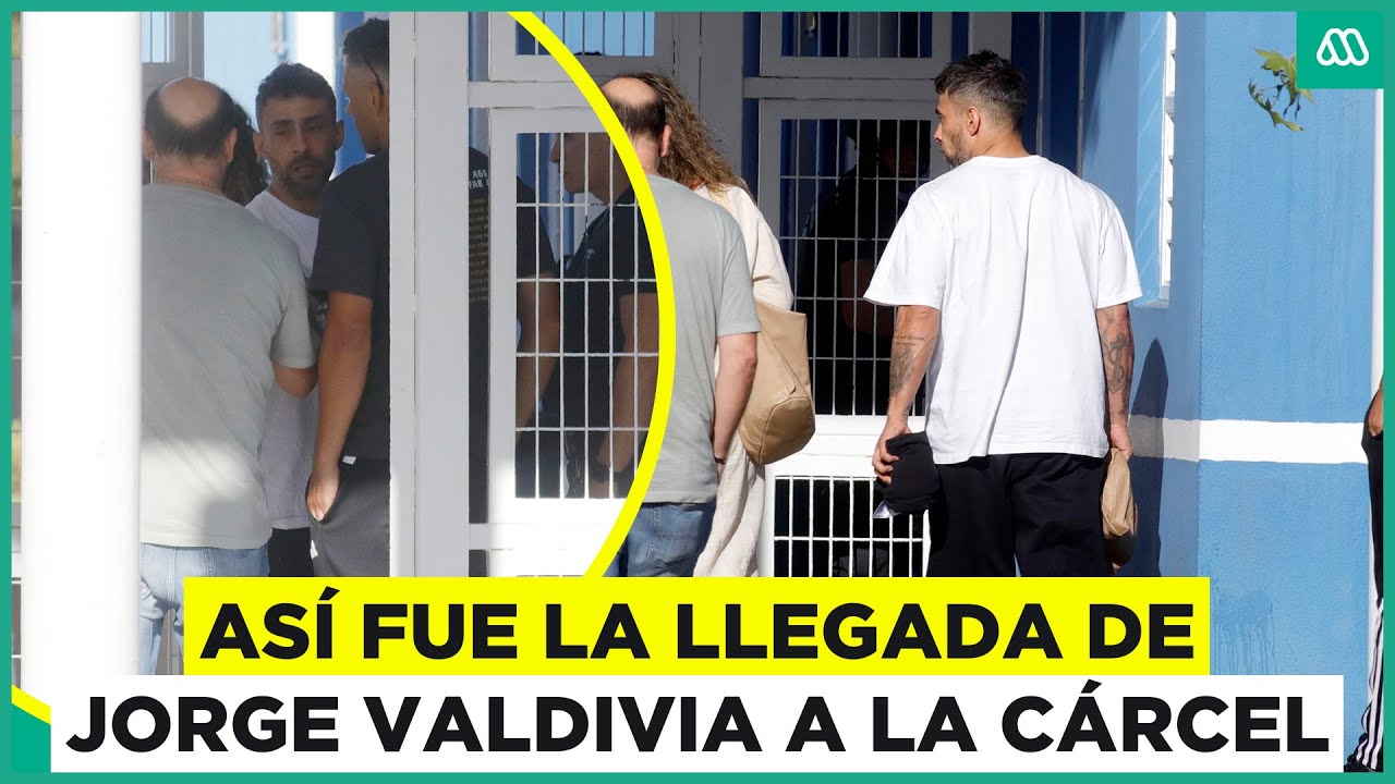 Video muestra llegada de Jorge Valdivia a la cárcel de Rancagua