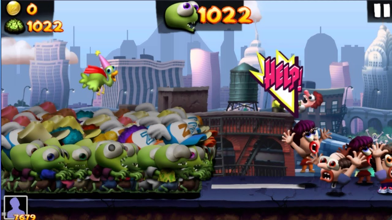 Zombie Tsunami Start With 1000 Zombies in Bluestacks