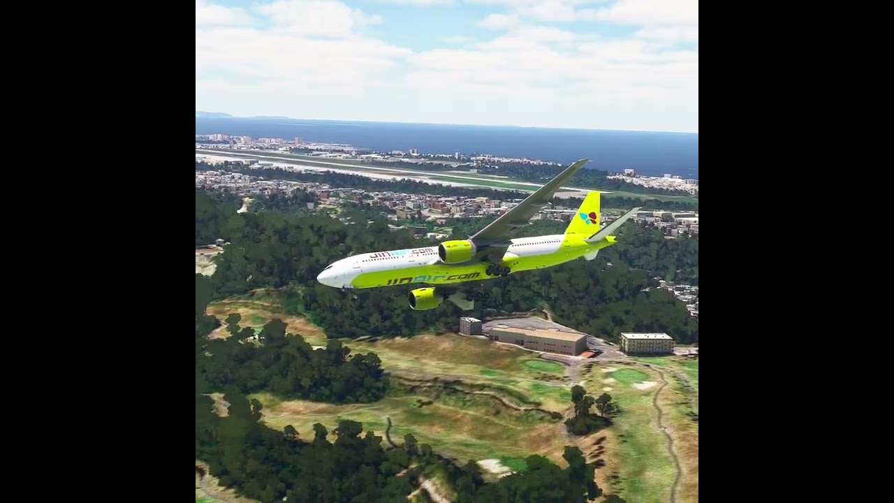 Airplane Emergency Landing at Airport Eps 550
