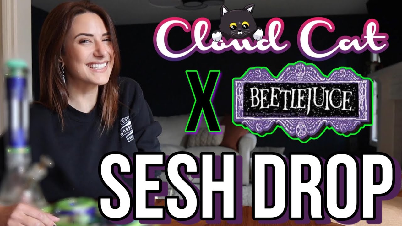 BEETLEJUICE SESH DROP +GIVEAWAY | cloud cat stash's halloween stoner collection