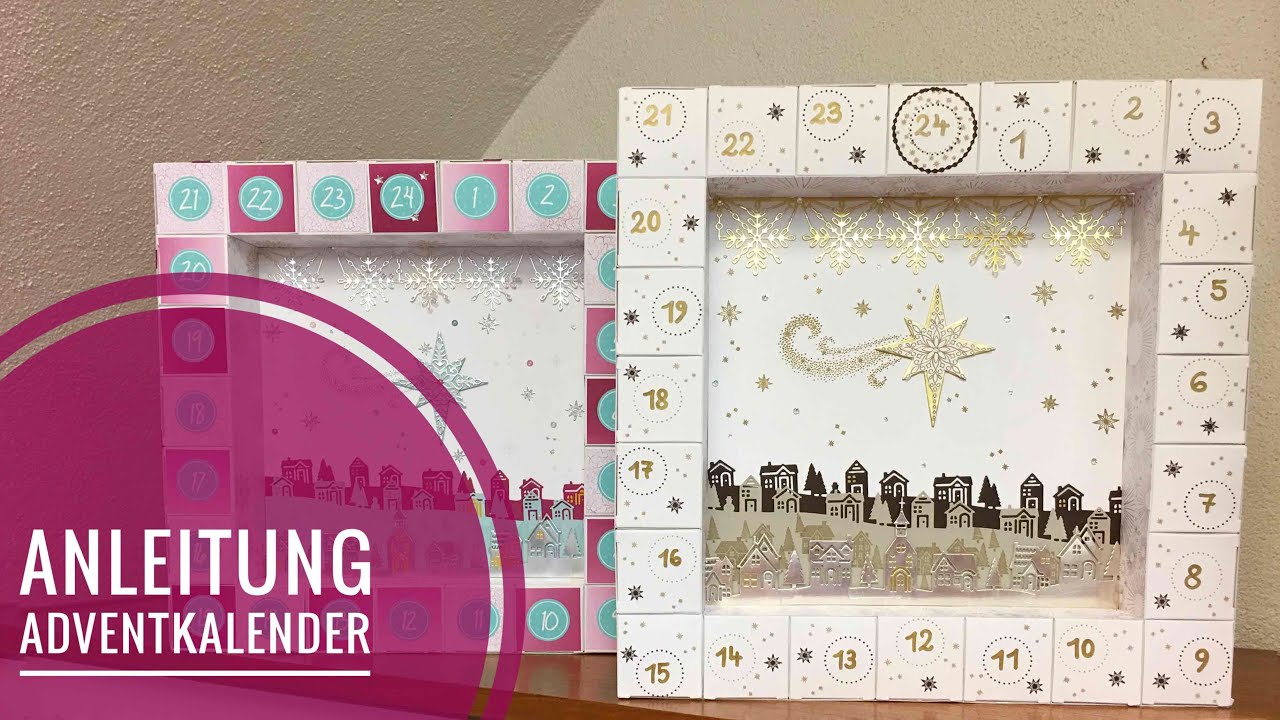Anleitung Adventskalender mit Stampin Up Produkten
