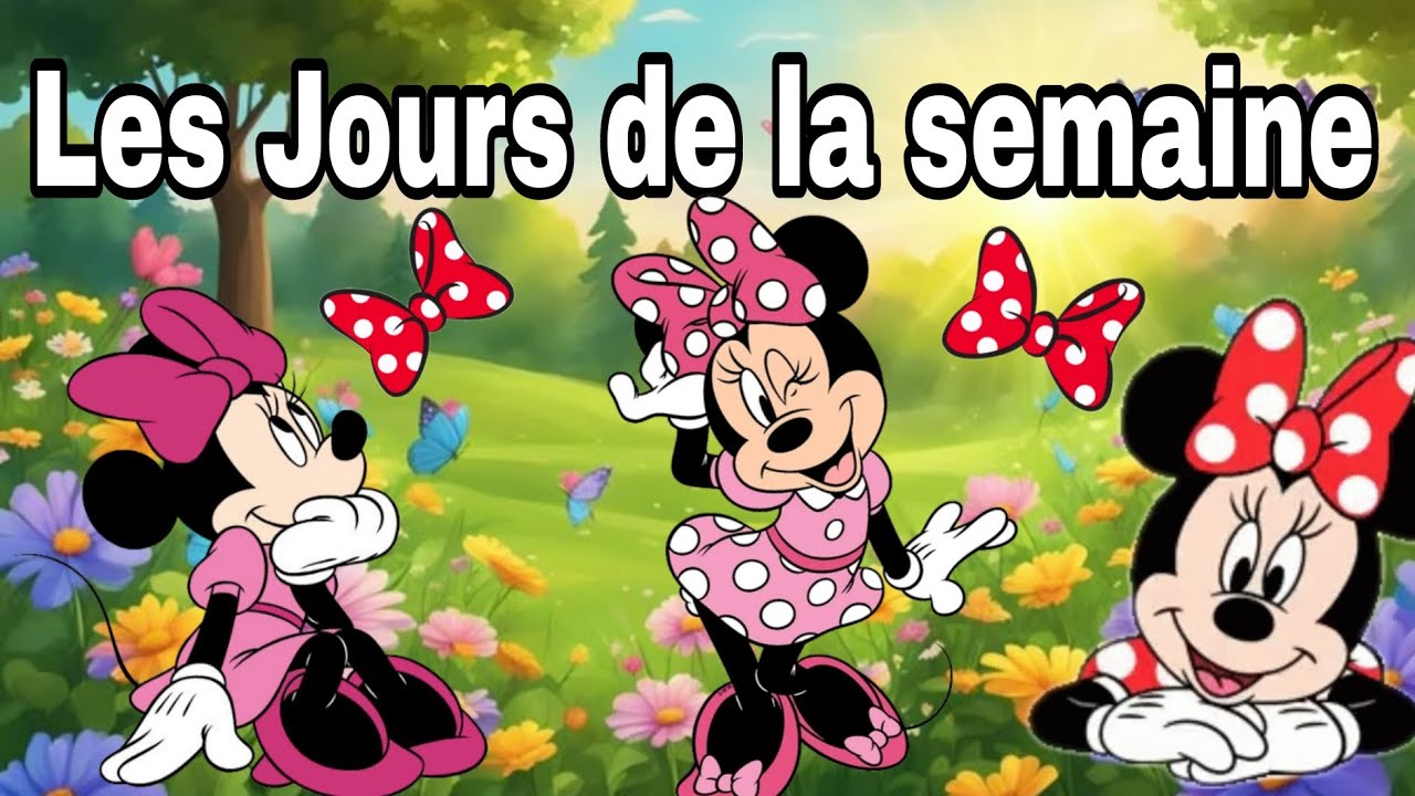 Les Jours de la semaine en Français!!! Pout enfants! 