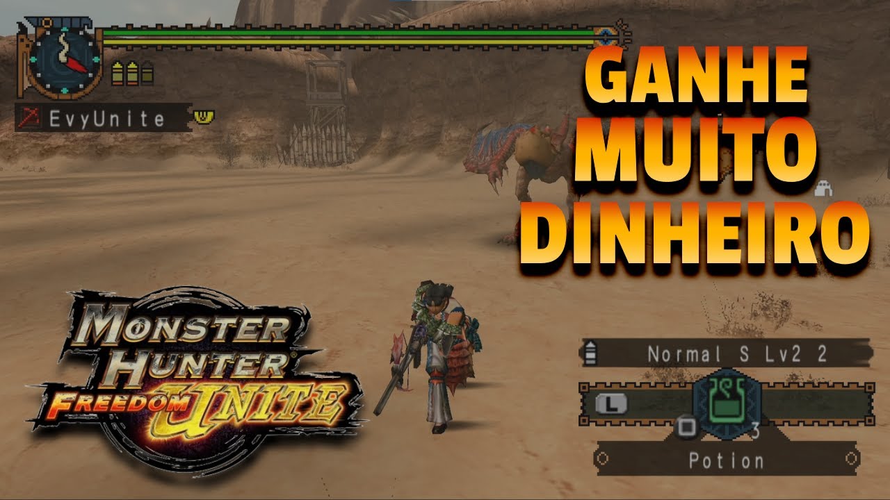 Como Ganhar Dinheiro Rápido no Início do Jogo! - Monster Hunter Freedom Unite