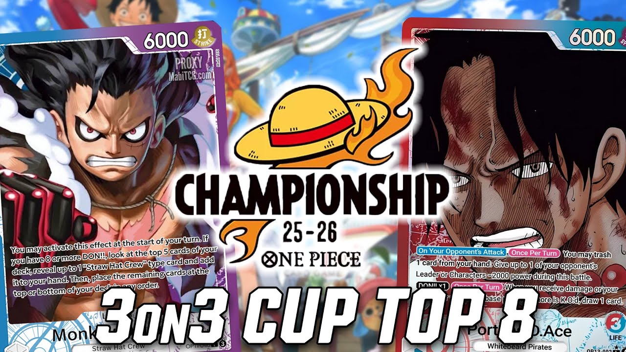 [OP13] OP13 Эйс против OP11 Луффи || Карточная игра 3 на 3 Autumn Cup Osaka One Piece