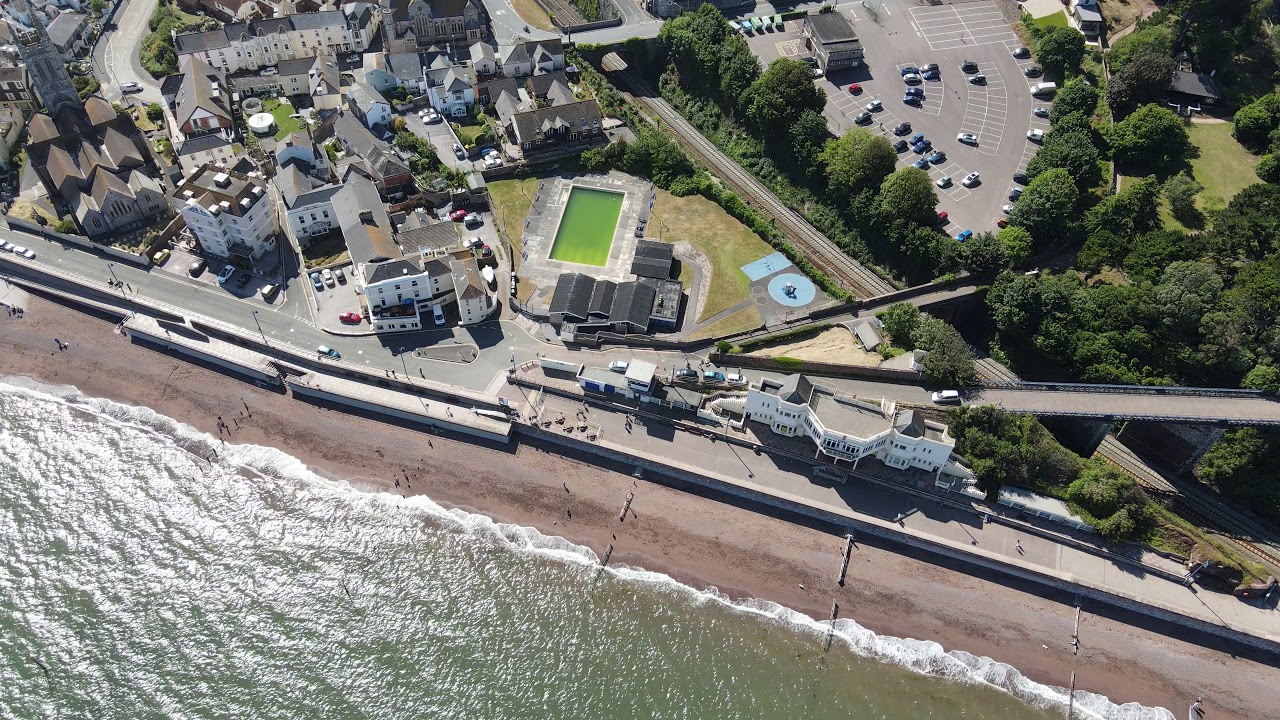 Teignmouth by drone 4K
