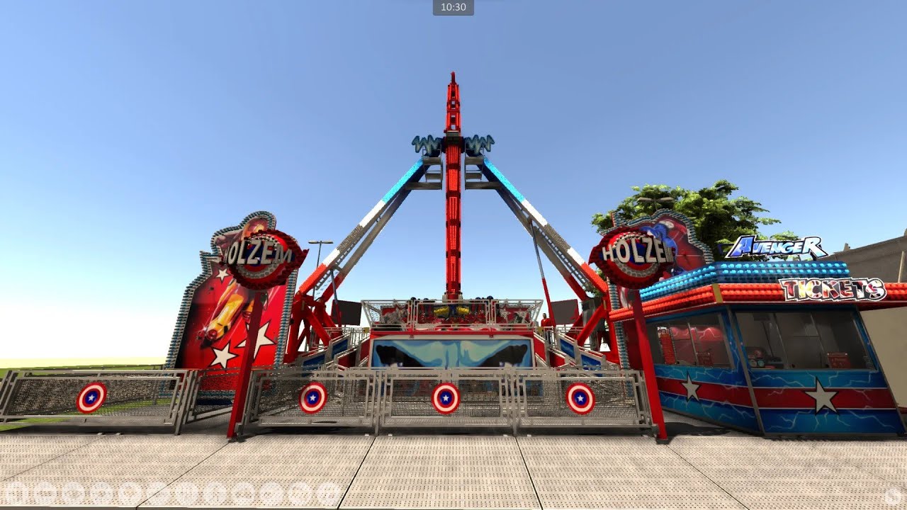 Avengers ( inversion-KMG ) Off-ride ~ 3D Méga Ride Simulation
