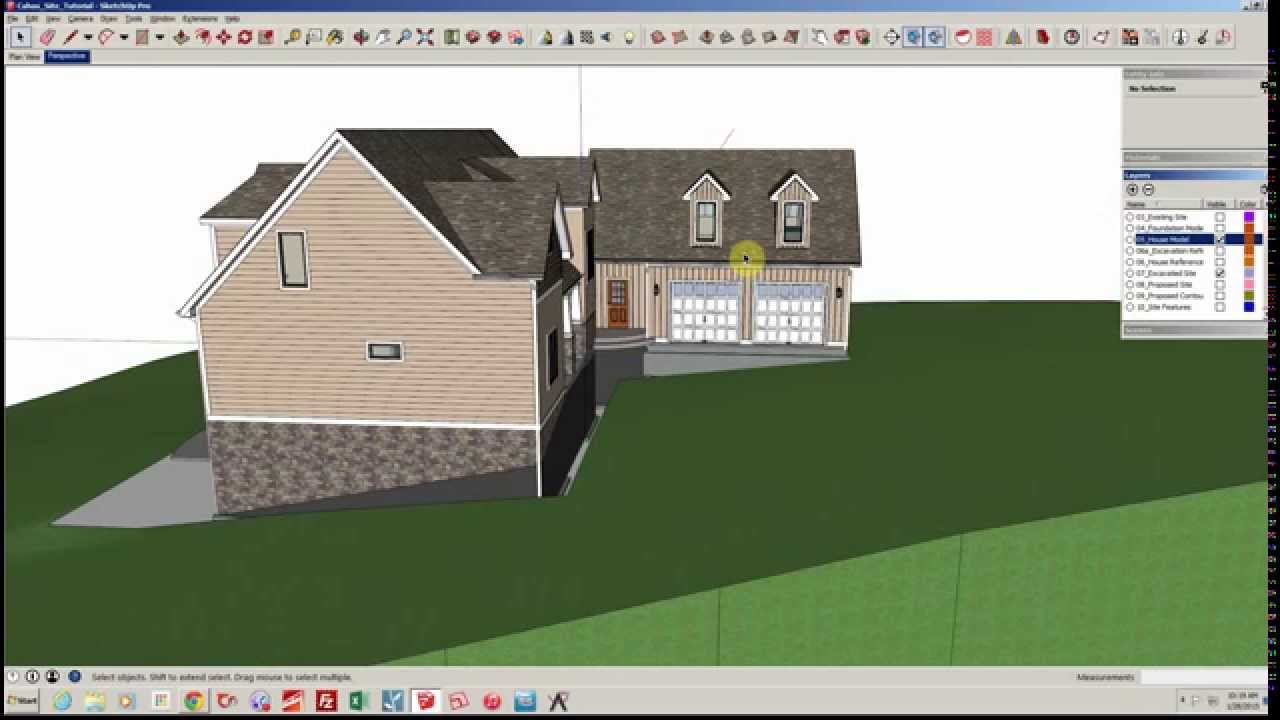 Site Modeling in Sketchup: Part II Proposed Site