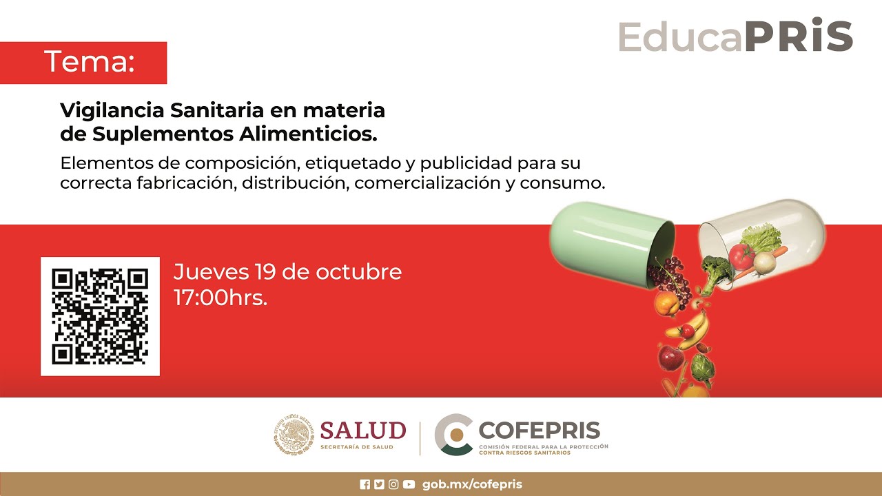 Vigilancia Sanitaria en materia de Suplementos Alimenticios.