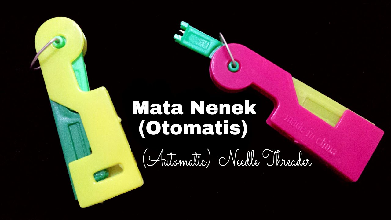 cara memasukan benang  dgn Mata Nenek |  How easy to insert thread w/ automatic needle threader