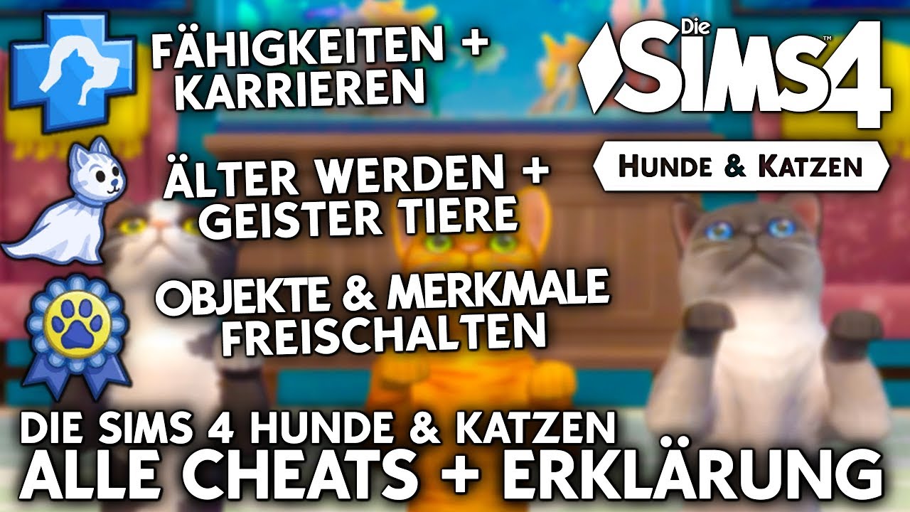 Die Sims 4 Hunde & Katzen Cheats | Geister Tiere, Fähigkeiten, Merkmale, Objekte, ...