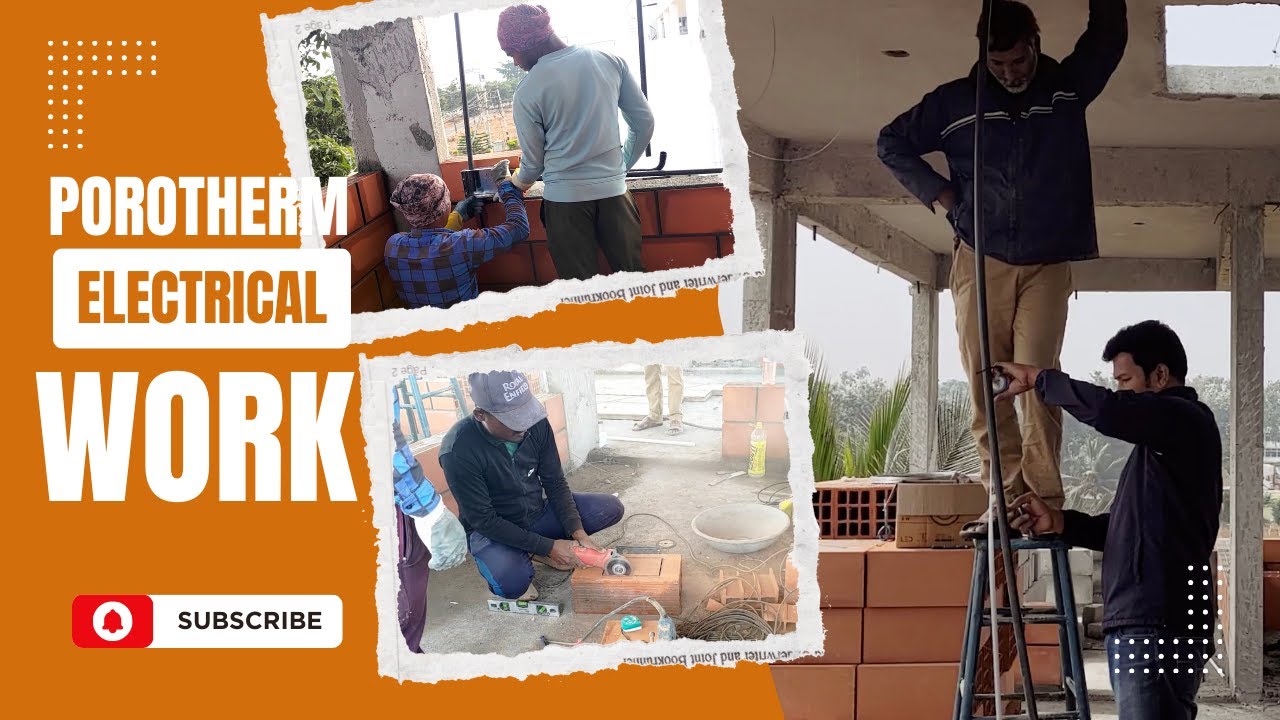 Porotherm bricks electrical connection