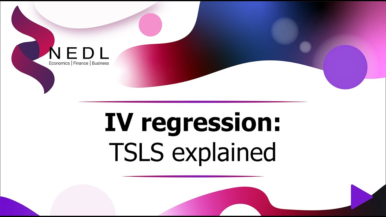 Instrumental variable regression: TSLS explained (Excel)
