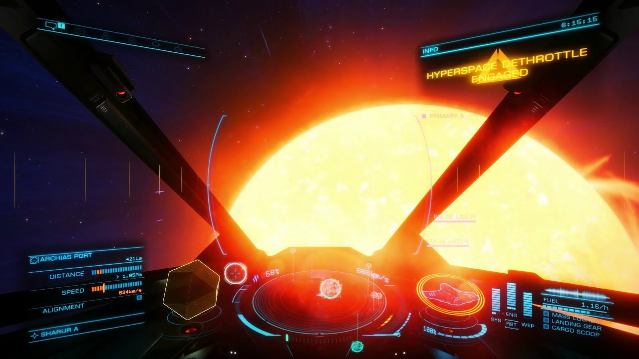 🎧Spaceship Cockpit Ambience🎧 | Elite Dangerous Space Traveling