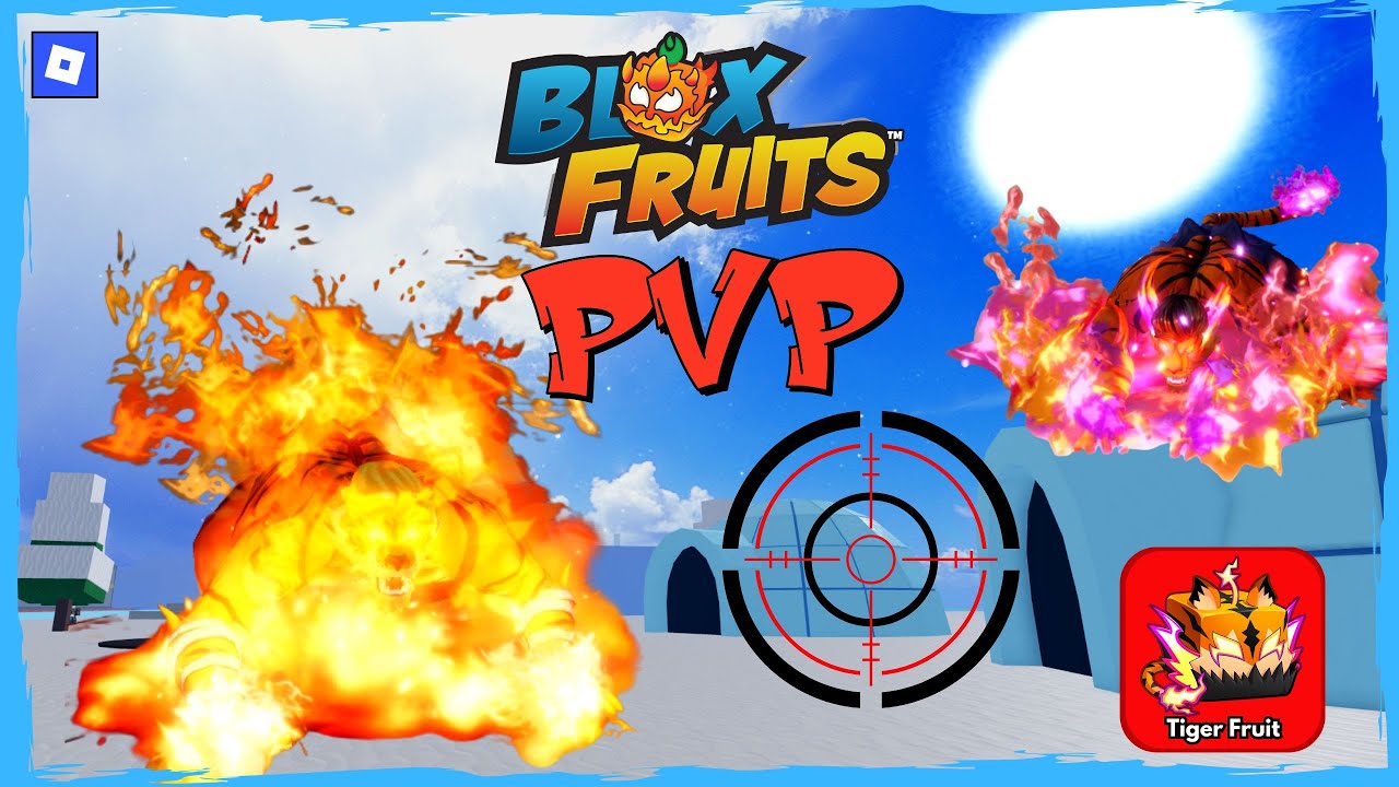 Дуэт отца и сына покоряет весь сервер в PVP с новым фруктом FIRE Tiger Fruit в Blox Fruits - 🐅 🔥 😎