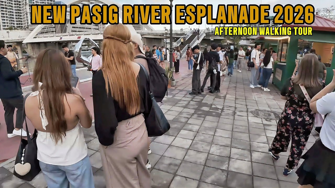 [4K]Update New Pasig River Esplanade 2026|Binondo Manila City Philippines 🇵🇭|Afternoon Walking Tour 