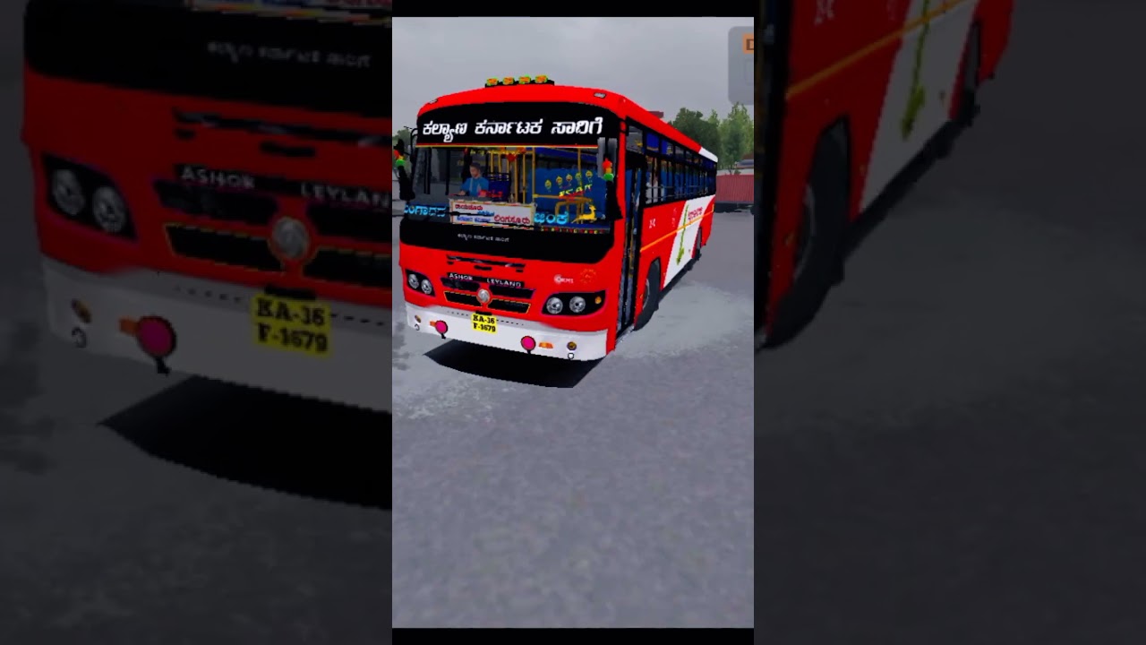 kkrtc bangarada ginke express bus Mass driving in bussid