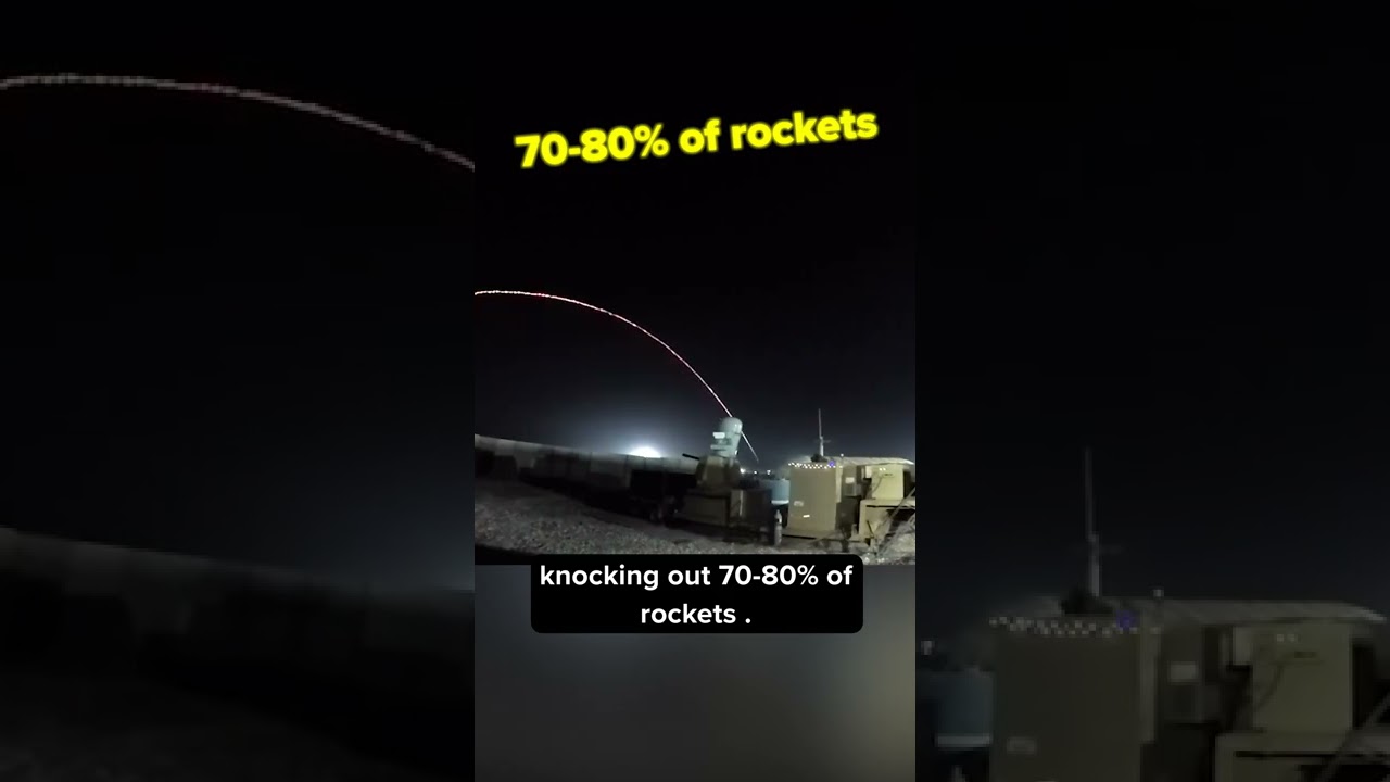 C-RAM Weapon System Shoots Down Missiles and Rockets