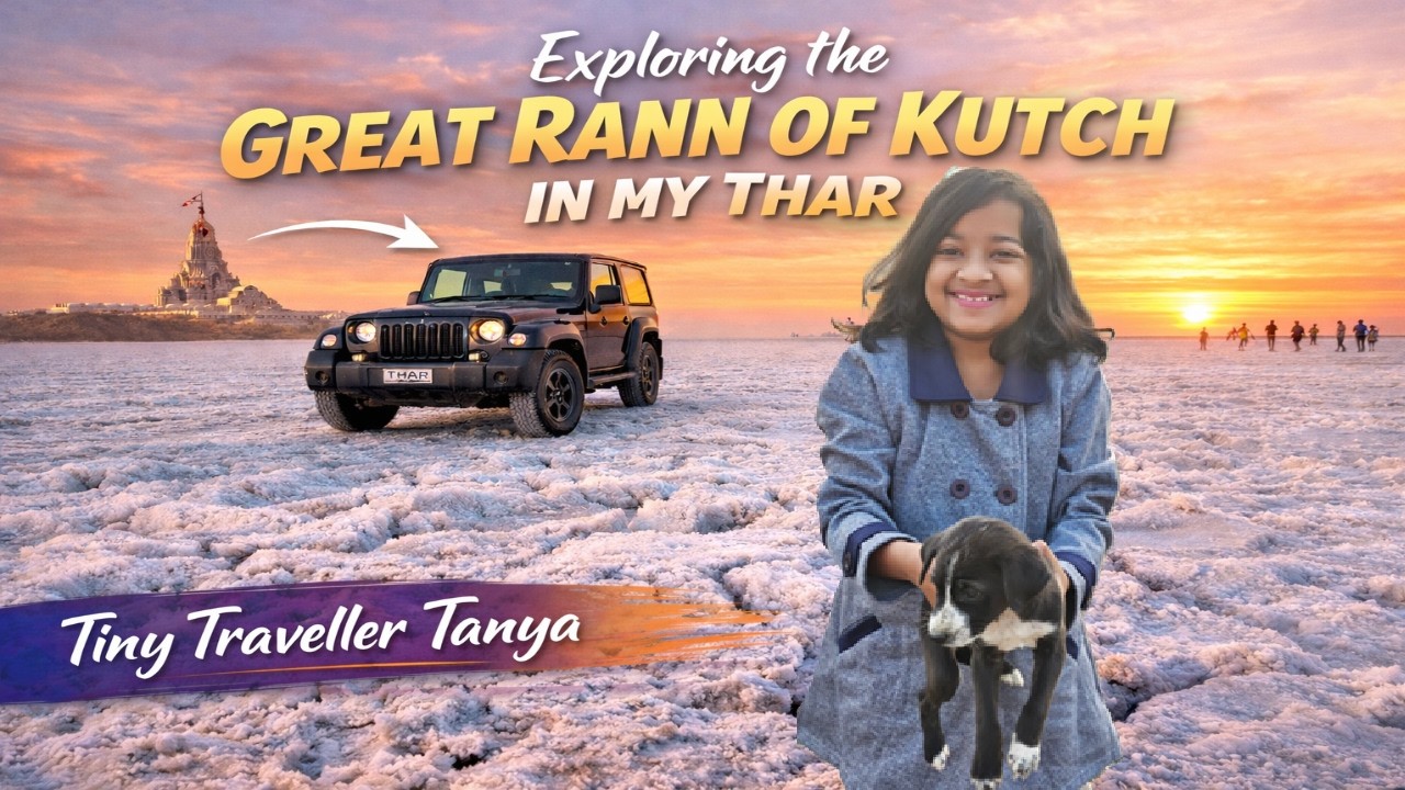Exploring the Great Rann of Kutch #tinytravellertanya @TanyaMohapatra ⁨@TinyTravellerTanyaShorts⁩
