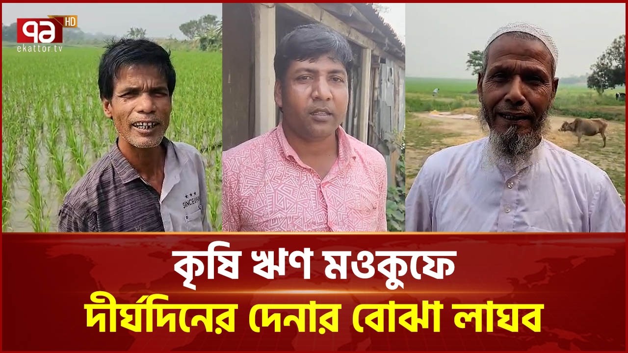 নেত্রকোনায় কৃষি ঋণ মওকুফে কৃষকরা খুশিতে উচ্ছ্বসিত | Agricultural Loans | Netrokona | Ekattor TV