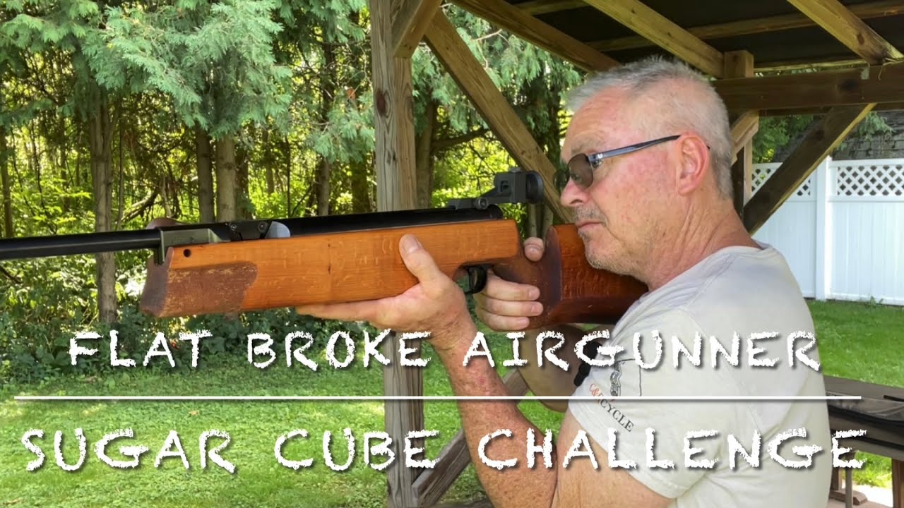 Flat broke airgunner sugar cube challenge with my Walther LGR Lots of fun!