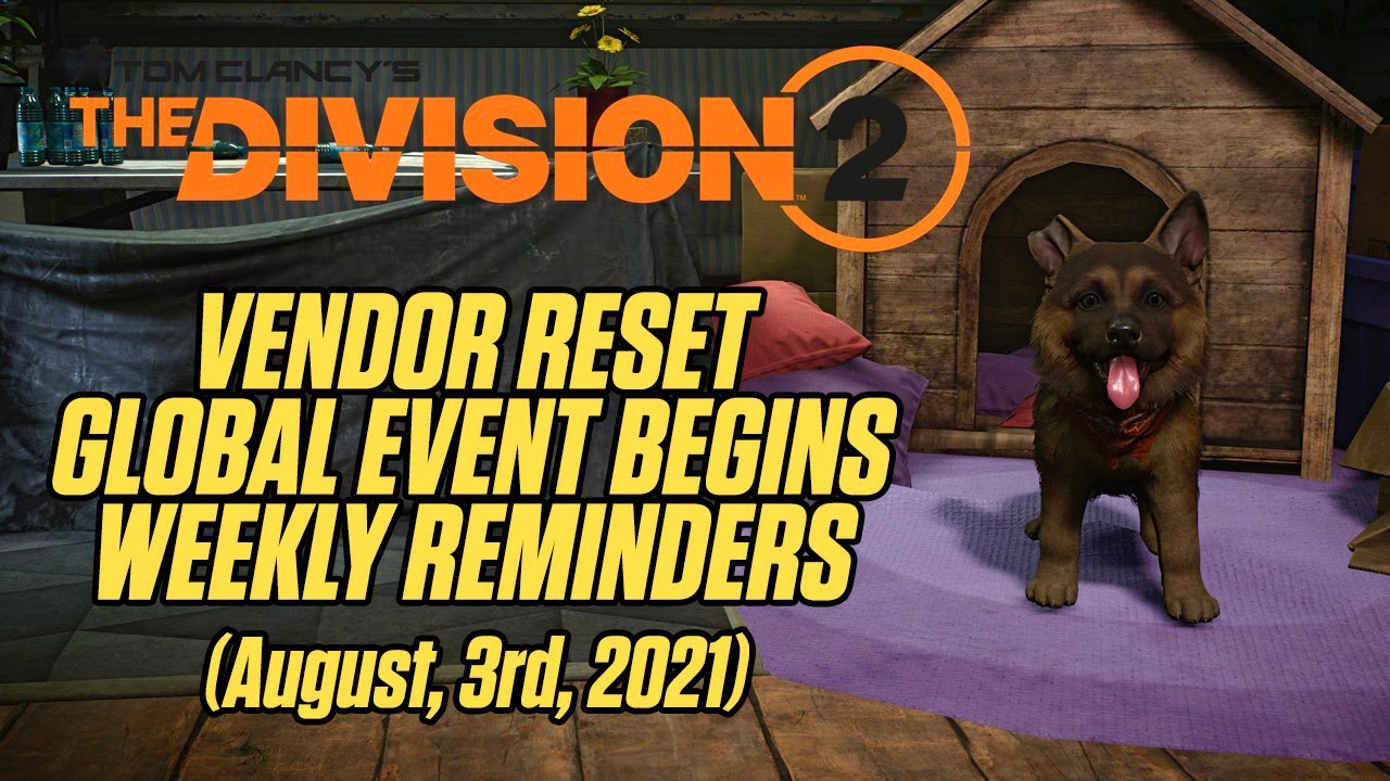 THE DIVISION 2 - WEEKLY VENDOR RESET AND MUST BUYS | WEEKLY UPDATE
