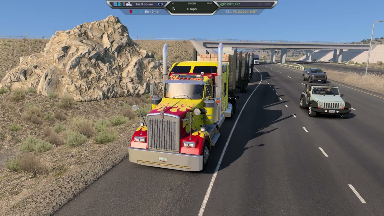 American Truck Simulator Kenworth W900 gameplay