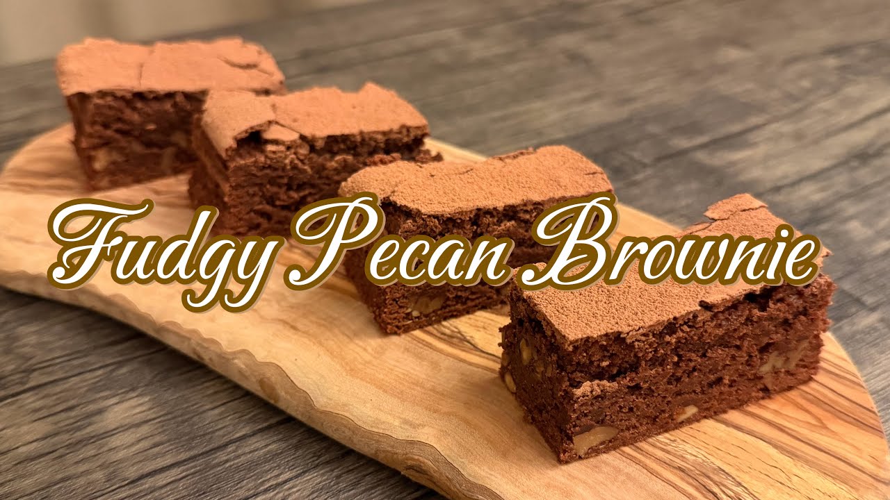 Ultimate Fudgy Pecan Brownies + 2 Pro Baking Hacks (Lining Pans & Bain-Marie)