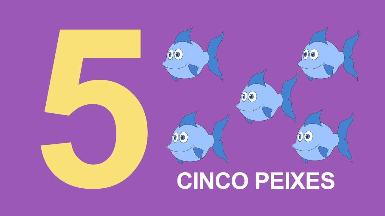 O número Cinco - Aprendendo os números - Video educativo