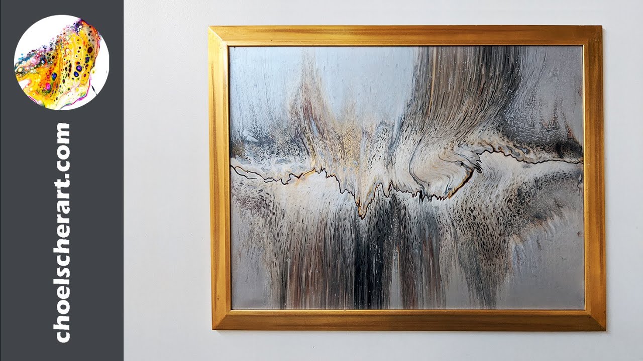 🌋Fall of Sauron - Swipe and Tilt Acrylic Pour Painting🌋