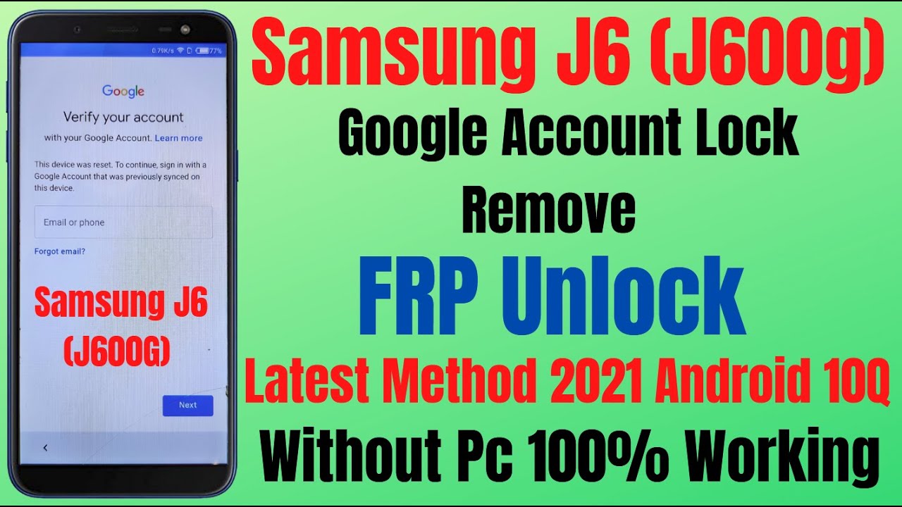Samsung J6 (J600G) Frp Bypass Android 10Q Without Pc New Security Update 2021 l All Android 10Q FRP
