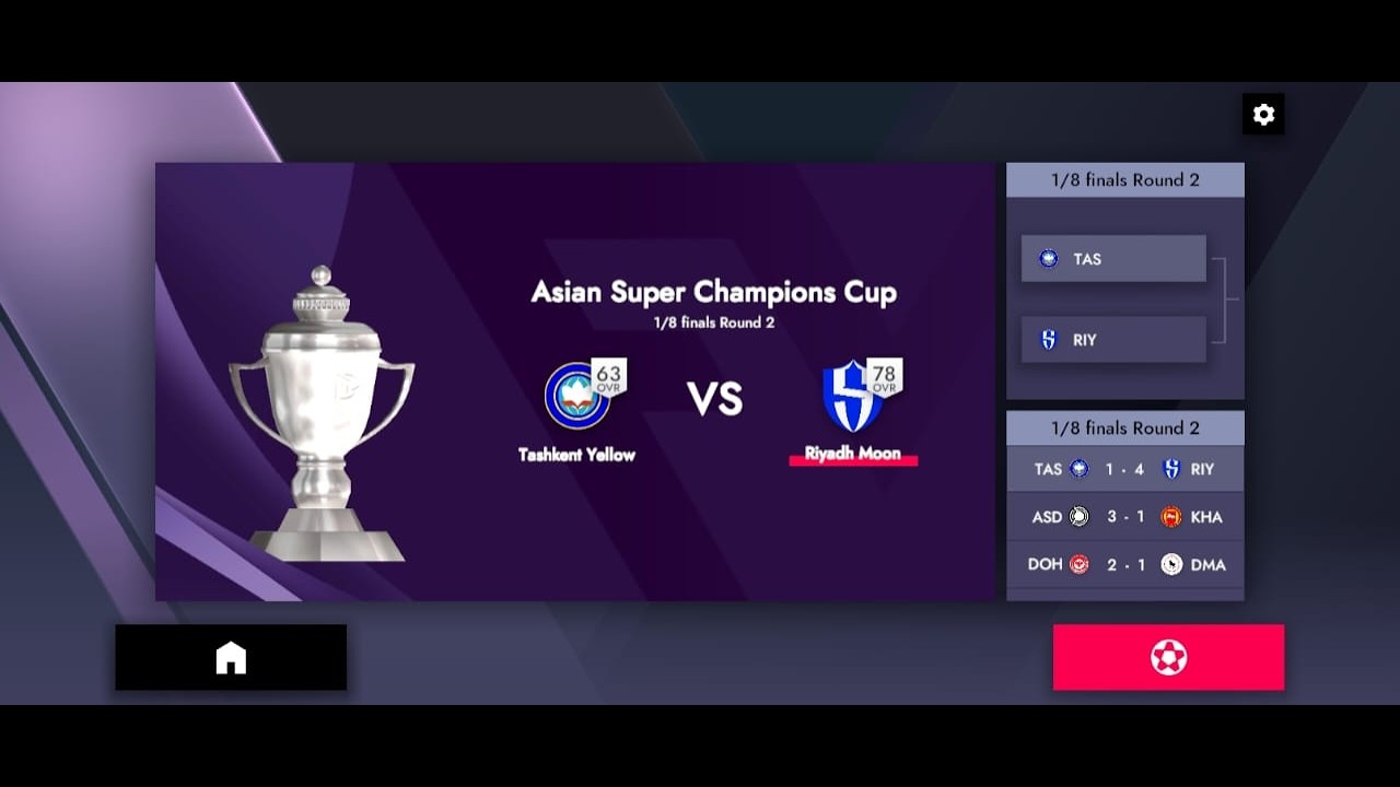 Football League 2026 | Asian Super Champions Cup | New Game Update | Tashkant Yellow round 2