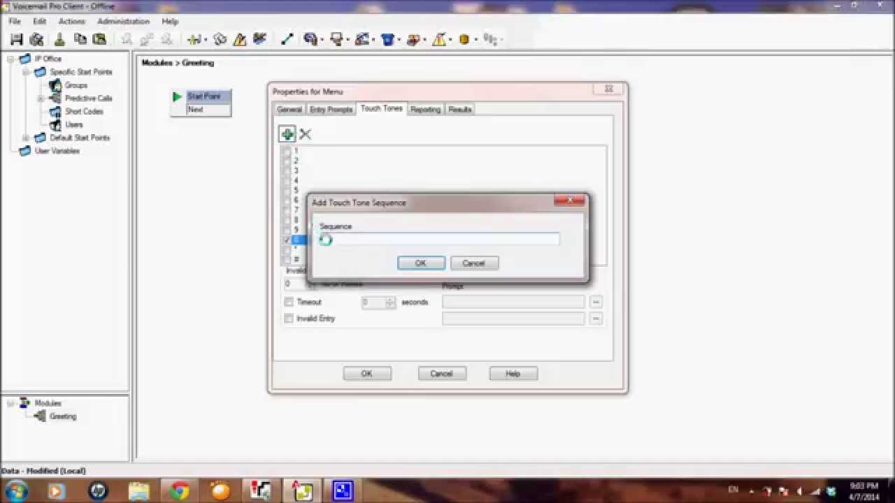 How to configure IP Office 500 Voicemail Pro Simple Greeting