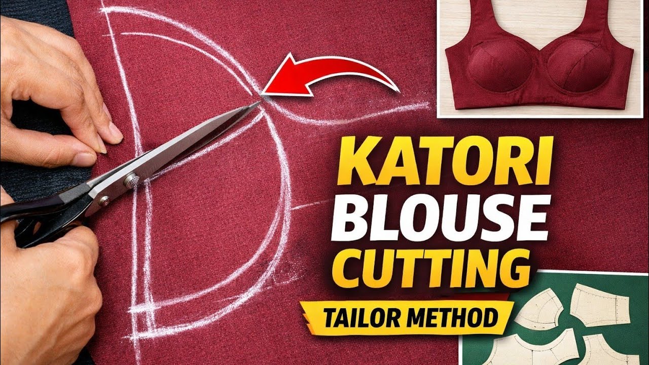 How to Make Katori Blouse | Professional Katori Cutting