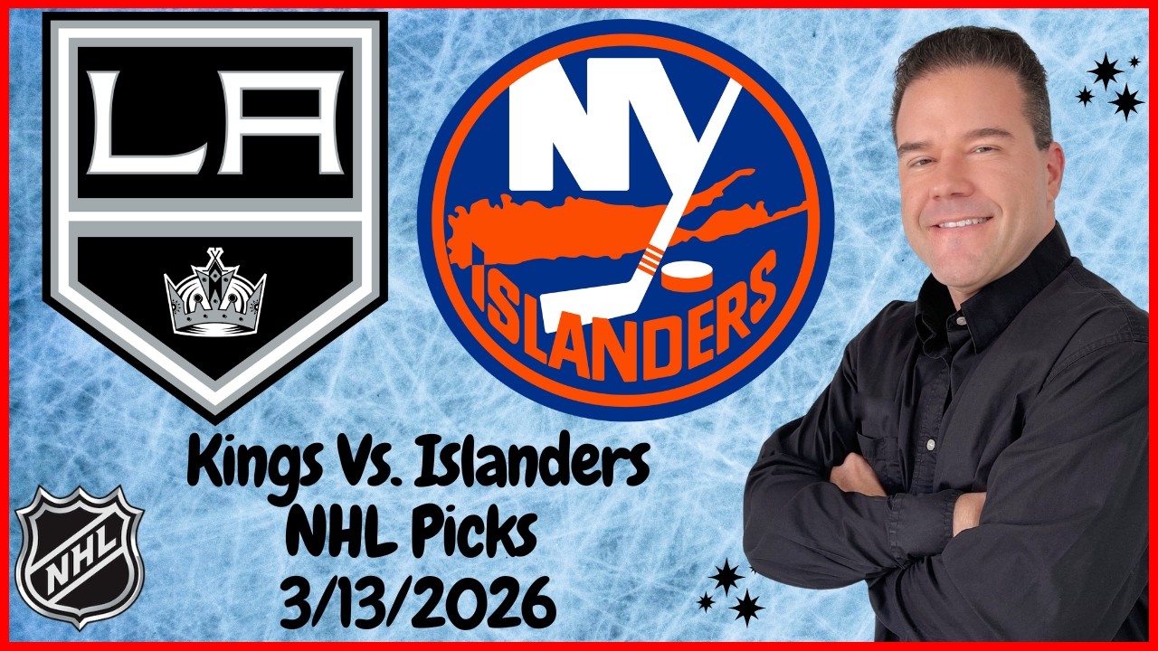 Kings vs Islanders 3/13/26 NHL Picks and Predictions | Scott Rickenbach NHL Best Bets & Betting Tips