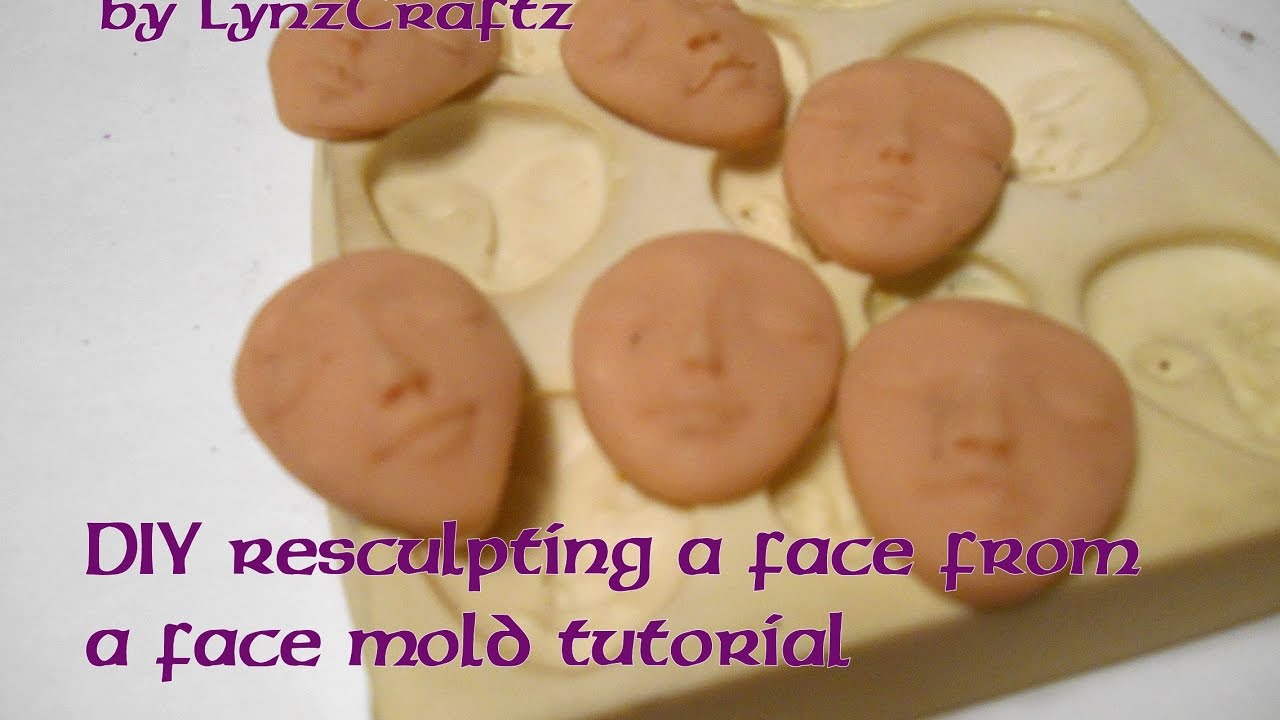 #diy  #polymerclay  How to resculpt a face using a face mold tutorial