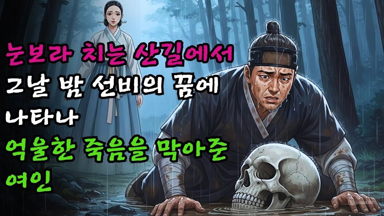 해골을 묻어준 선비, 그날 밤 꿈에 나타난 여인의 경고가 운명을 바꿨다 | 옛날이야기·전래동화·야담