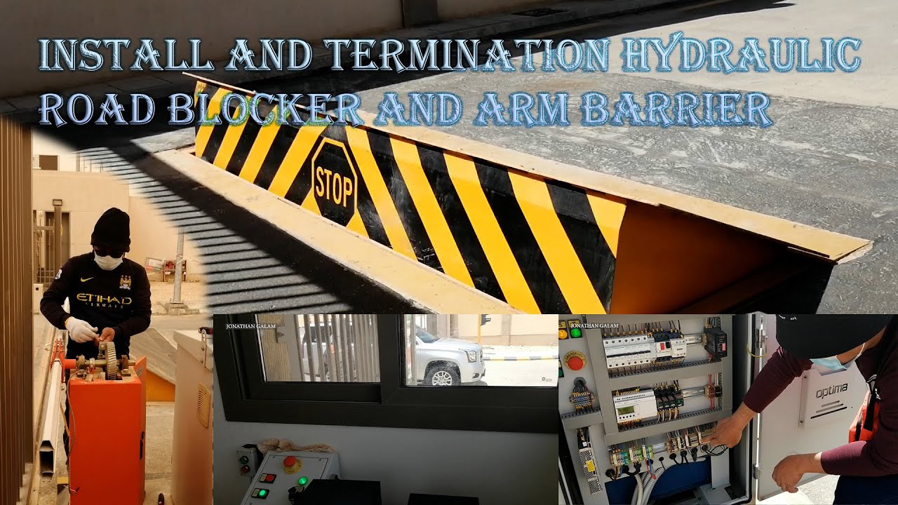 INSTALL HYDRAULIC ROAD BLOCKER