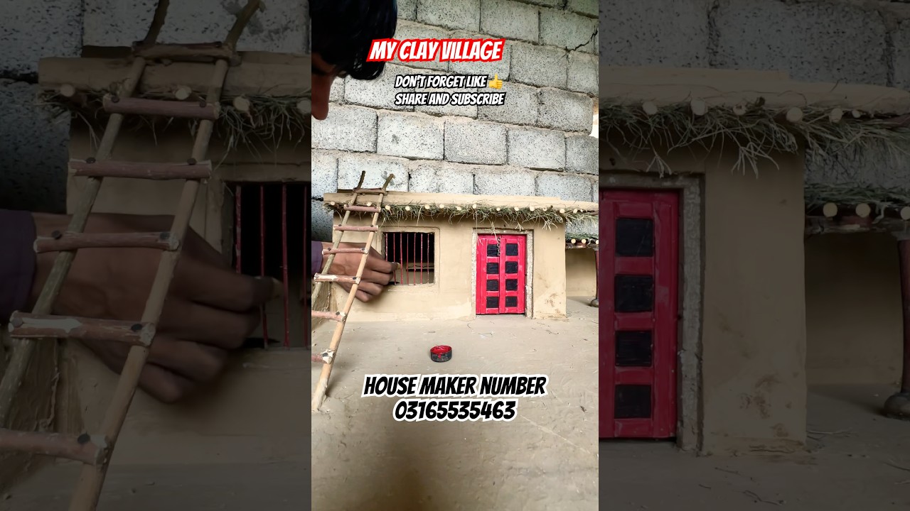 Miniature Clay Village | Handmade Model House 