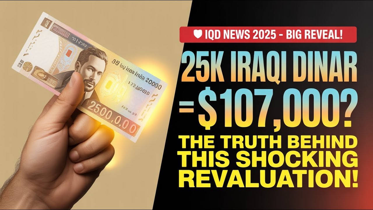25K Iraqi Dinar = $107,000? The Truth Behind This Shocking Revaluation!⚡IQD News 2025 🔊Iraqi Dinar