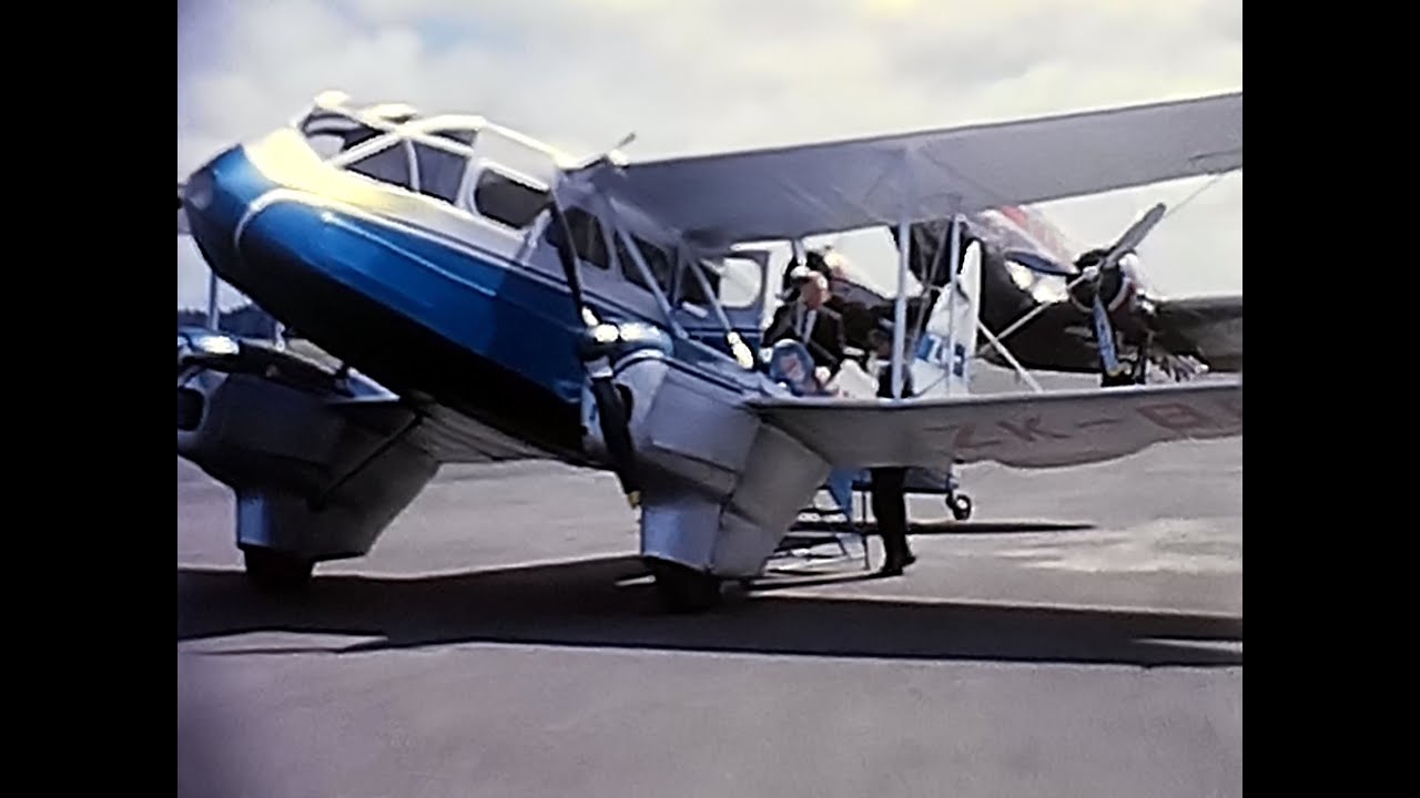 A Rare flight with Brian Chadwick in de Havilland Dominie ZK-BCP Christchurch to Milford Sound 1962