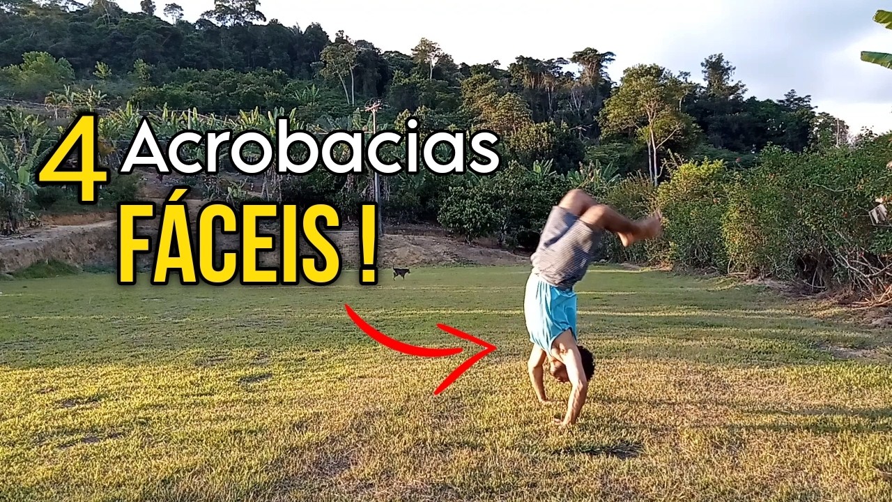 4 Acrobacias FÁCEIS que QUALQUER UM consegue fazer! Aprende HOJE mesmo! #Parkour #Acrobacia 🔥