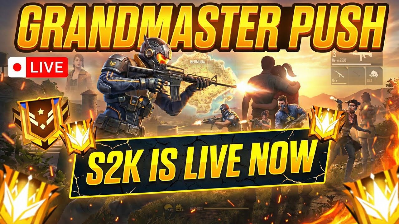 S2K is live now । Free fire live stream।। #live #freefire #S2K @S2K_tm