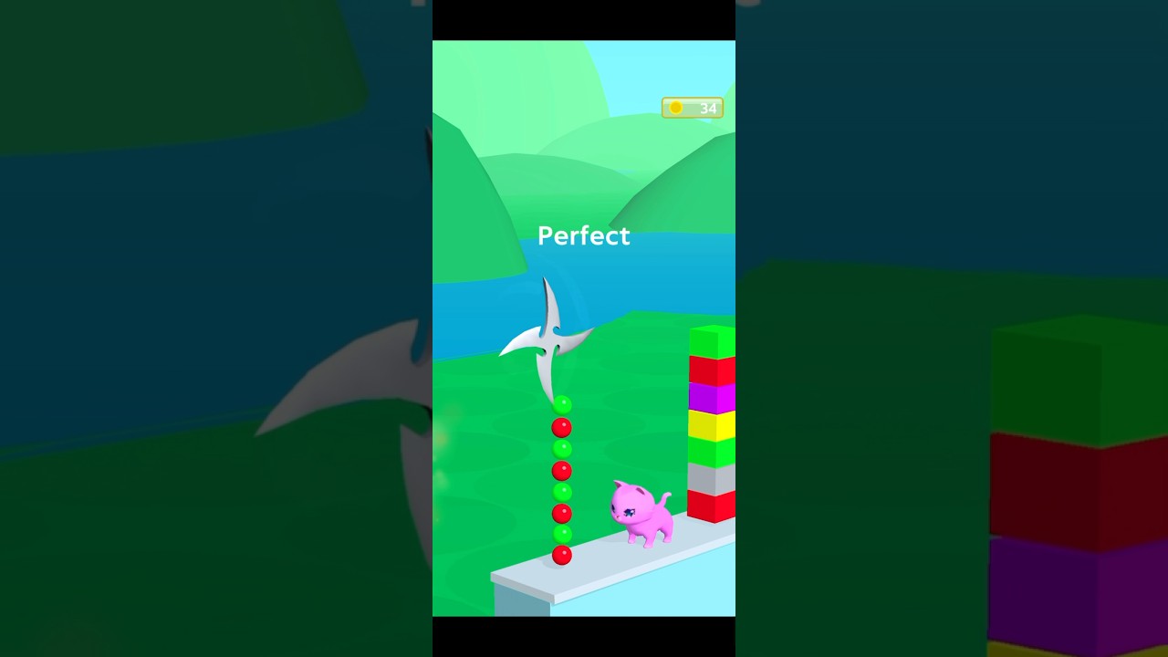 don&rsquo;t slice the cats gameplay | dont slice the cats | @Panda. 🐈⚔️😿#cat #cats #3d