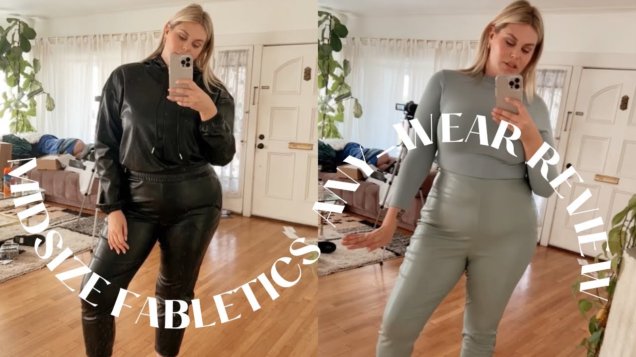 MIDSIZE FABLETICS NEW ANY - WEAR COLLECTION HONEST REVIEW | SIZE L | XL | SIZE 14 | UK 18