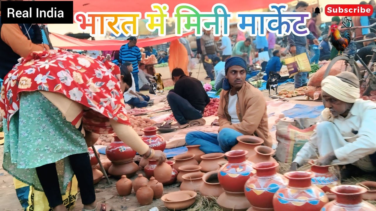 भारत में मिनी मार्केट this is the real India And Rural life Village video Uttar Pradesh India market